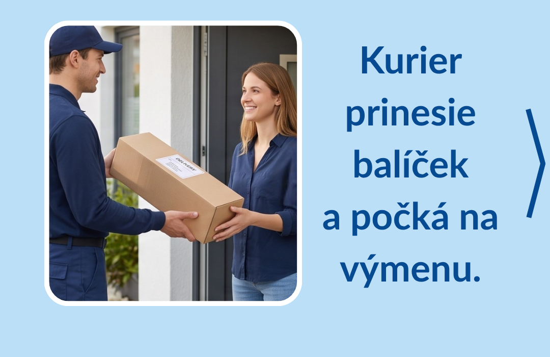 Kuriér prinesie balíček